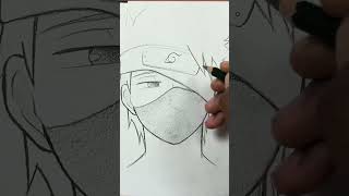 How to draw Kakashi step-by-step