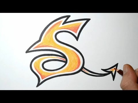 How to Draw Wild Graffiti Letters - S