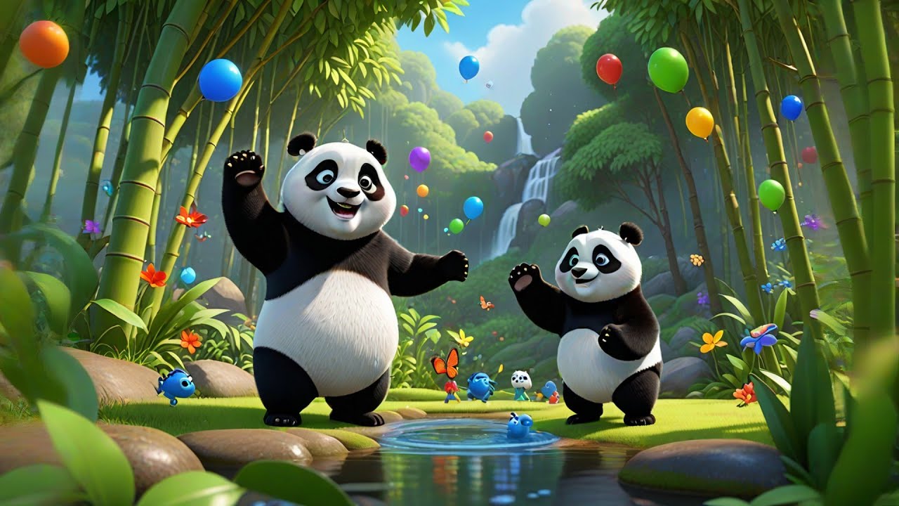 Two Chubby Pandas Say Hello + More Nursery Rhymes & Kids Songs