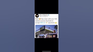Australia’s popular gas station OTR is gonna accept Bitcoin BTC/crypto payments #crypto #bitcoin