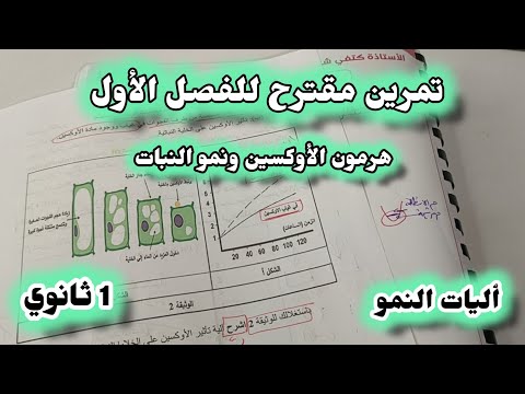 اولى ثانوي تمرين مقترح للفرض حول نمو النبات هرمون الاوكسين تدريب على المنهجية من الصفر اولى ثانوي تمرين مقترح للفرض حول نمو النبات هرمون الاوكسين تدريب على المنهجية من الصفر
