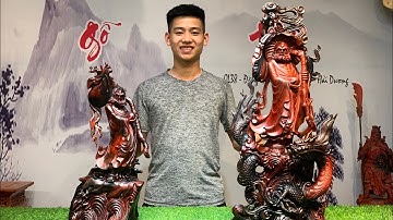 Đạt Ma Gỗ Trắc Đỏ Đen Siêu Víp Hàng Đục Kỹ - TƯỢNG GỖ XƯỞNG NGUYỄN HỒNG 0987336318