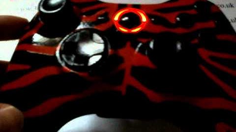 Red tiger xbox 360 controller