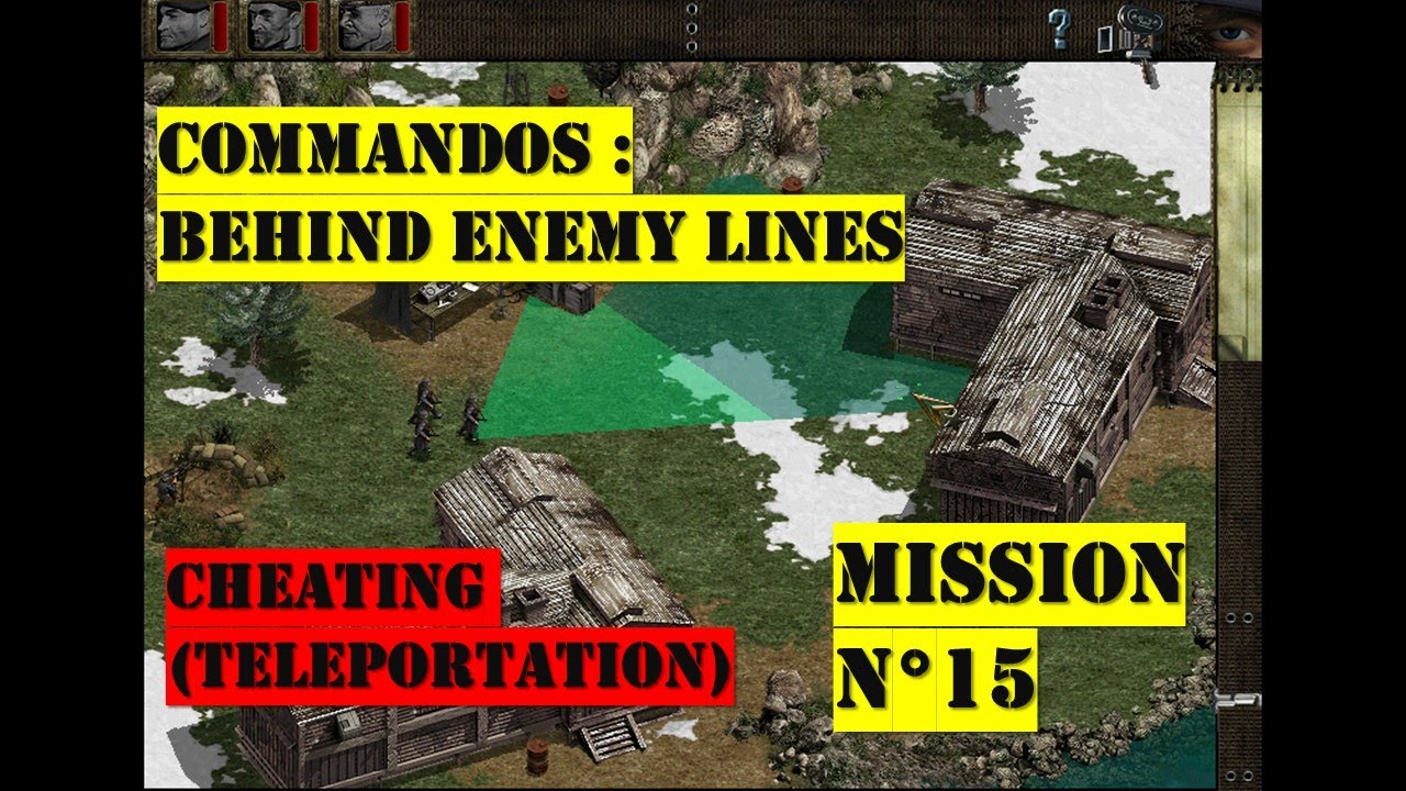 Commandos : Behind Enemy Lines - M15 - Gameplay - Full kill - Cheating (Telepor) - HD - enjoy !!