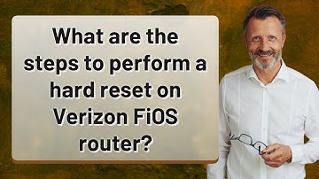 What are the steps to perform a hard reset on Verizon FiOS router?