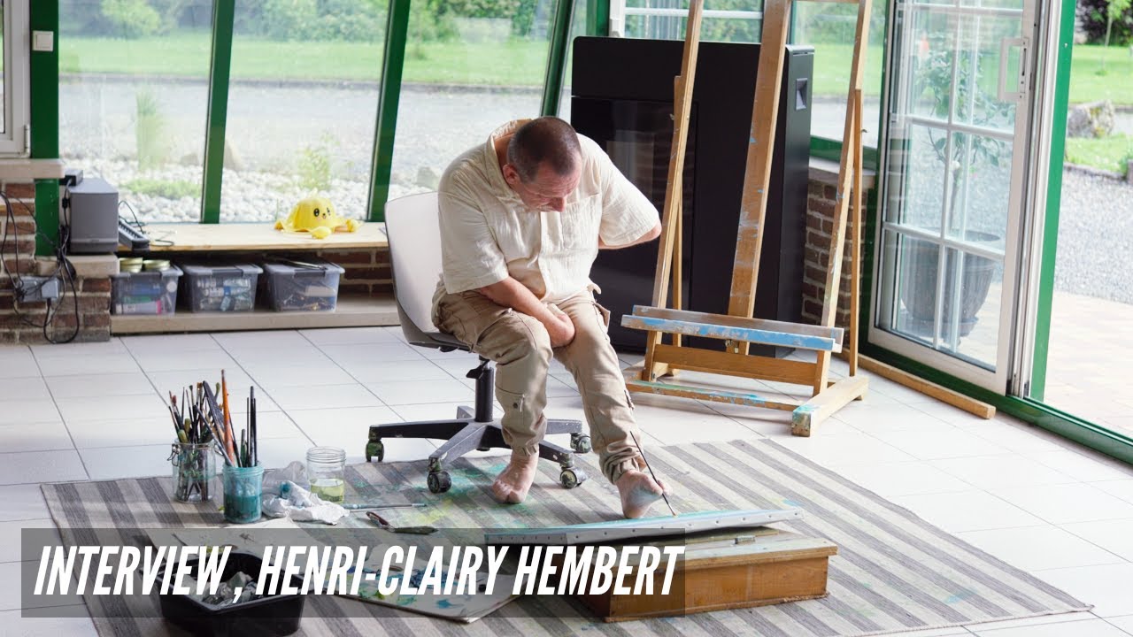 Portrait Henri-Clairy Hembert, peintre du pied - APBP
