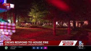Firefighter injured in Lancaster County house fire