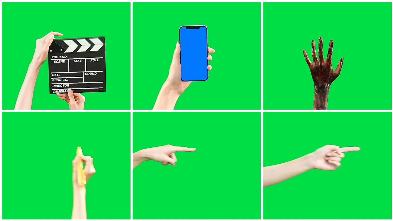 GESTOS DE MANOS PANTALLA VERDE | GREEN SCREEN
