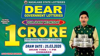 Lottery Live Dear 1 Pm 25.03.2026 Nagaland State Lottery Live Dear Lottery Live Lottery Sambad Live