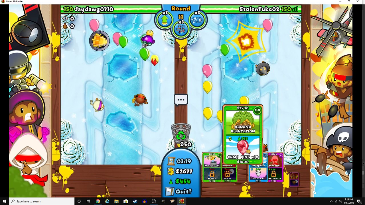 mod bloons td battles 2