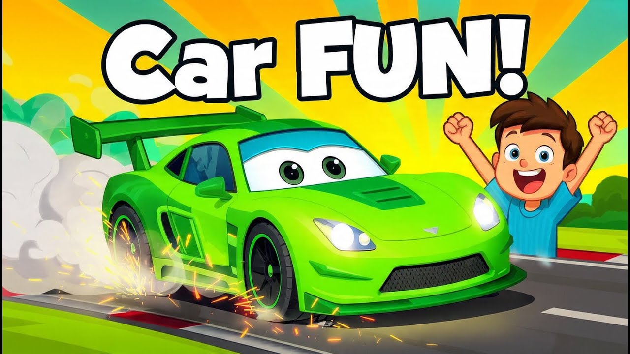 Super Fast Race! Kids Fun Gaming 🎉Car Racing Challenge for Kids 🚗💨Who Wins the Race? Fun Gameplay!