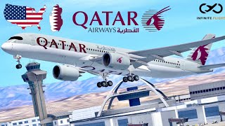 Infinite Flight: Los Angeles (LAX) to Doha (DOH) | Qatar Airways | Airbus A350-900