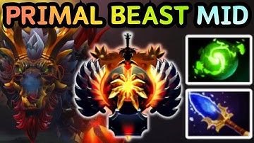 🔥 WHEN YOUR MID LANE IS A FULL-TANK MACHINE — PRIMAL BEAST | DOTA 2 🔥