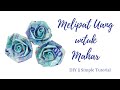 Membuat Rolled rose dari uang mainan || DIY Money quilling || Seni melipat uang