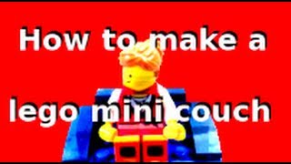 How to make: lego mini couch