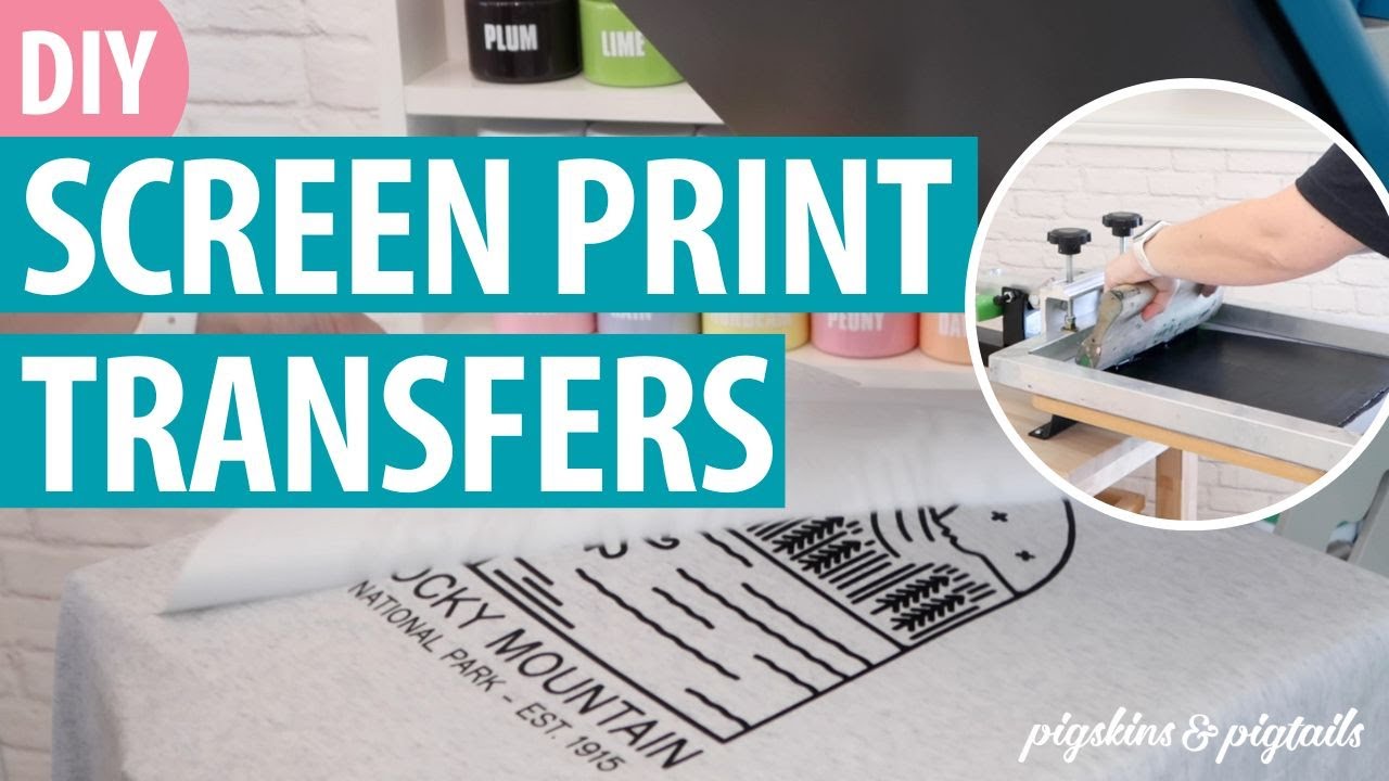 How to Plastisol Screen Print Transfers - YouTube