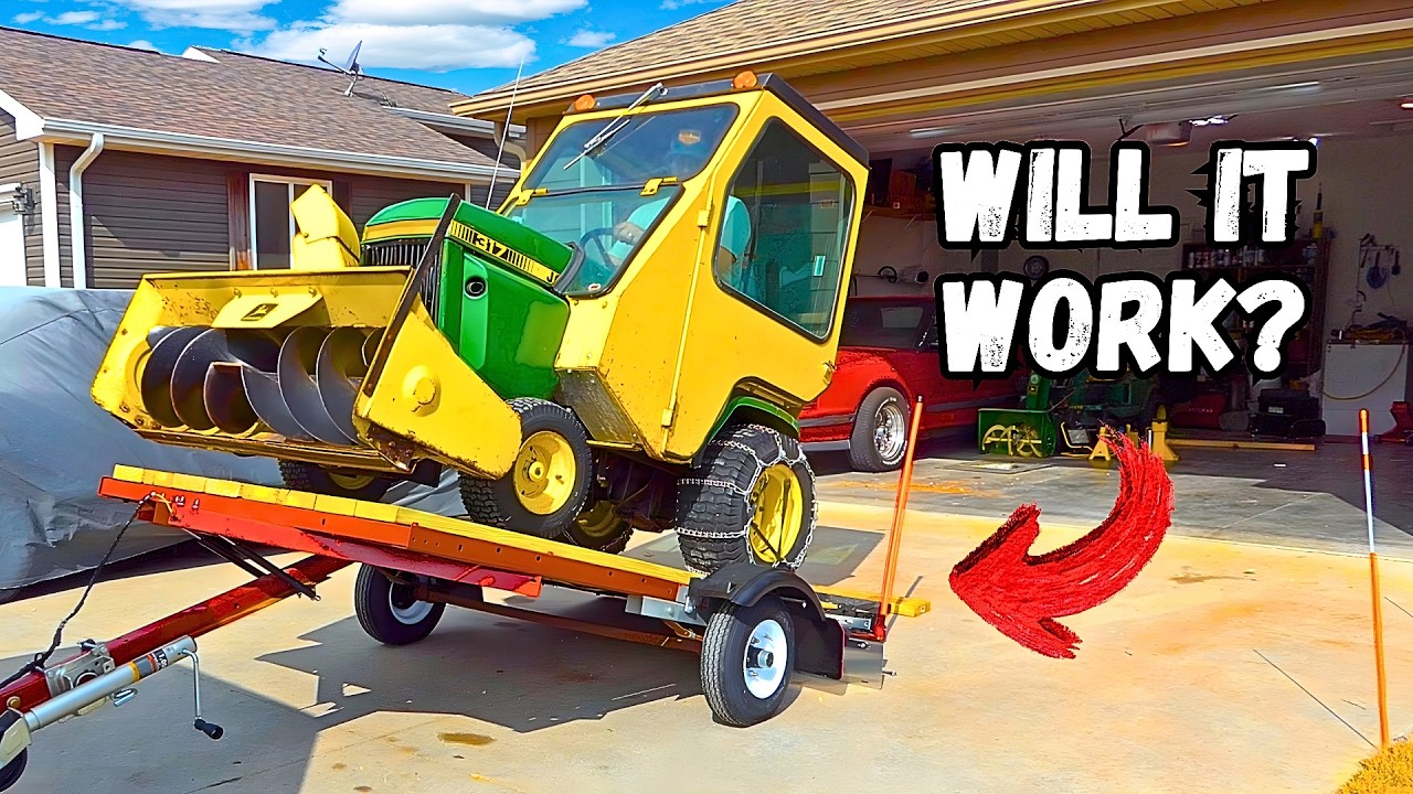 Building A CUSTOM TILT RAMP For RESTORED TRAILER