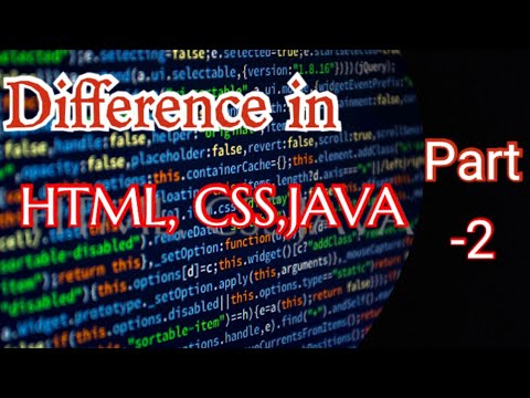 #What is the #difference #between #HTML #CSS #JAVA//Learn HTML by Mr ...