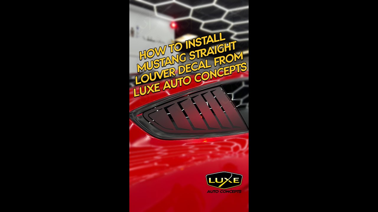 Easy to install Mustang Louver Decals