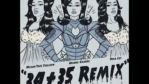 Ariana Grande - 34+35 (Remix / Lyric Video) ft. Doja Cat, Megan Thee Stallion