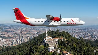 Aterrizaje en Bogotá Avianca ATR 72-600