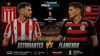 PES 2021 - Estudiantes x Flamengo. Libertadores 2026. [Efootball Mod 2026]