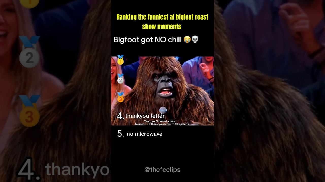 Ranking the funniest ai bigfoot roast show moments