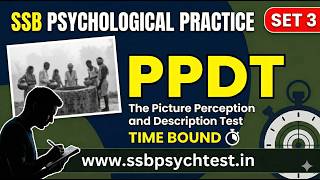 SSB PPDT Practice Set 3 | Real Time Picture Perception &amp; Description Test | SSB Screening Test