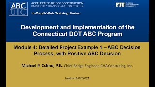Old - File - Development and Implementation of the Connecticut DOT ABC Program - Module 4