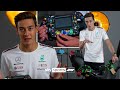 George russell explains his mercedes race seat and steering wheel 