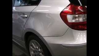 BMW 116i (E87),リアバンパーと左右リアフェンダーの板金塗装修理.東京都内のお客様｜荒川区の和光自動車