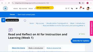 Moodle Navigation