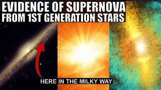 Evidence For Massive Population 3 Star Supernova In The Milky Way