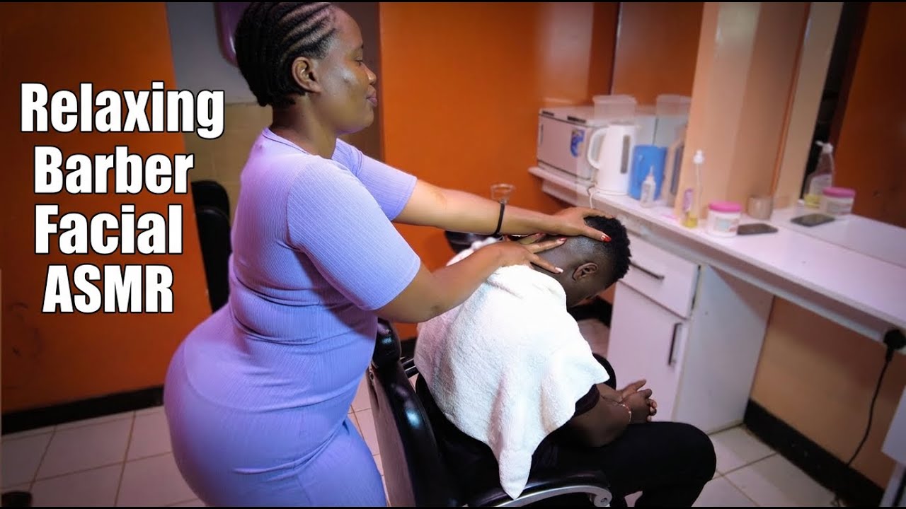 ASMR 💈 Female Barber's FULL FACIAL SERVICE | Massage, Cleansing & Head Treatment
