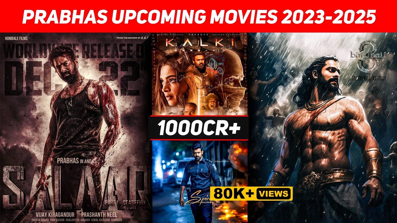 Top 10 Prabhas Upcoming Movies 2023-25 || Upcoming Prabhas Biggest Pan ...
