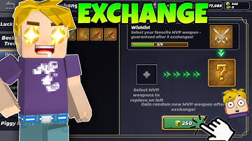 NEW WEAPON EXCHANGE SHOP in SkyBlock Blockman go 🤑