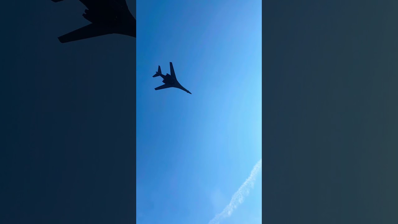 B-1 Bomber flyover at Nissan Stadium - Kansas City Chiefs vs Tennessee Titans, October 24, 2021