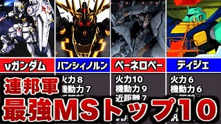 連邦軍の歴代最強MSランキングTOP10【ガンダム】