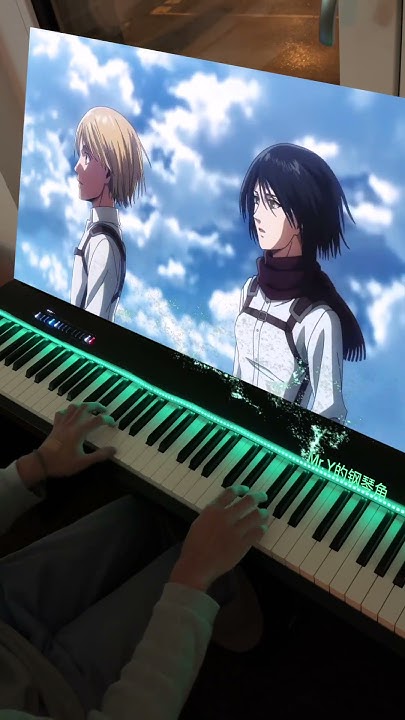 eren meets the ocean piano - T kt cover piano - attack on titan theme - Attack On Titan Theme Song Season 1