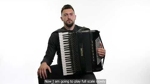 How to play Accordion: C Major scale left hand