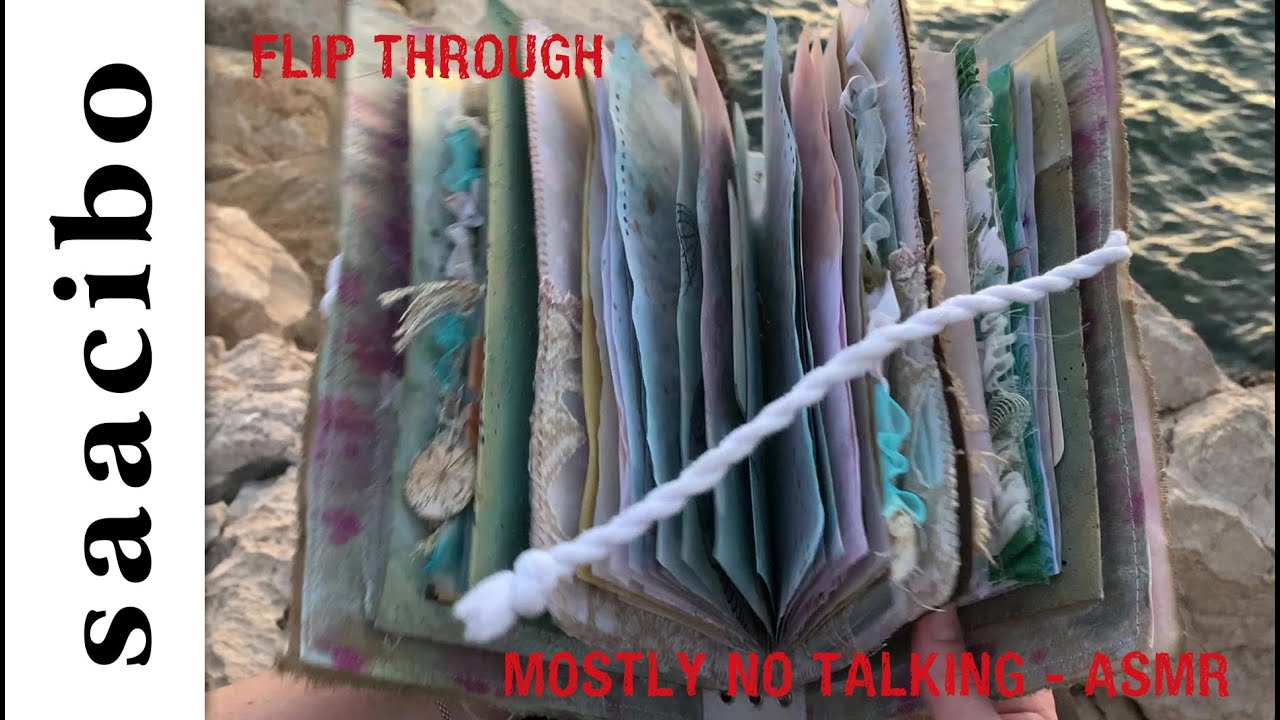 Adria Junk Journal Flip Through With The Sound of Waves At Sunset