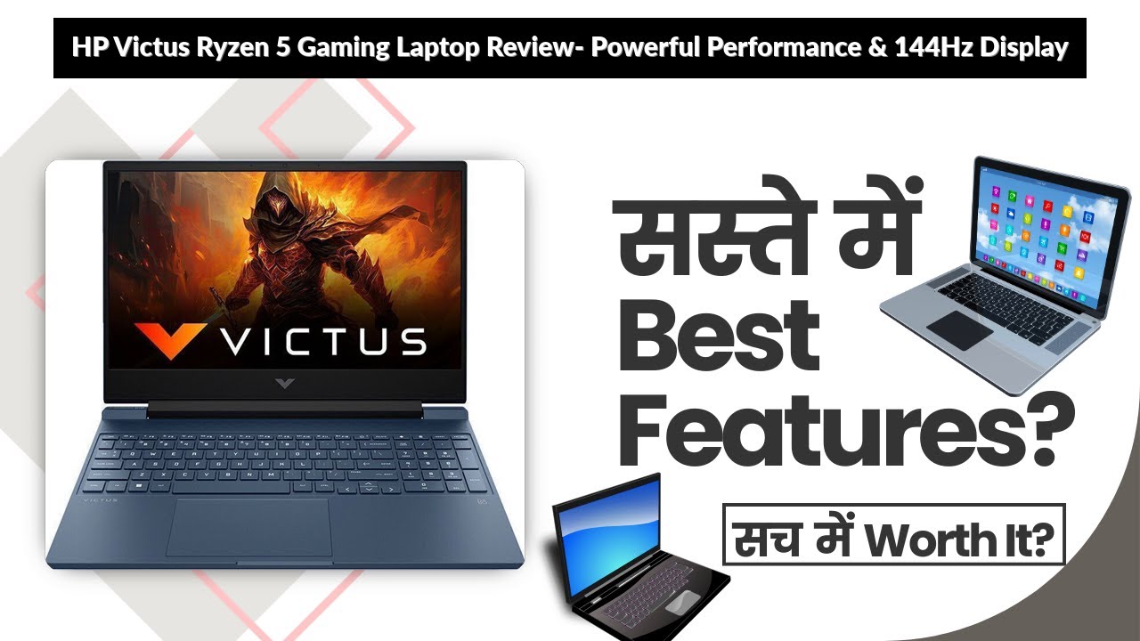 HP Victus Ryzen 5 Gaming Laptop Review- Powerful Performance & 144Hz Display | Review in Hindi |