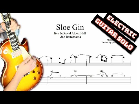 Sloe Gin solo TAB - live - guitar solo tabs (Guitar Pro)