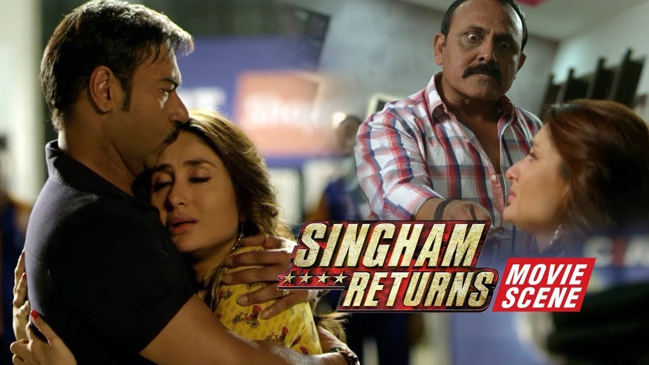 Ajay Devgn Single Handedly Takes On His Enemies | Singham Returns Movie ...