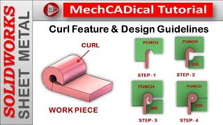 Curl Feature and its Design Guidelines In SolidWorks Sheet Metal