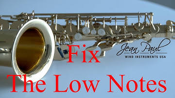 Saxophone Repair Tutorial - How to fix the Low Notes 1/3