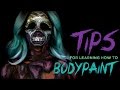 Tips for learning how to bodypaint - Alex Pardee inspired look