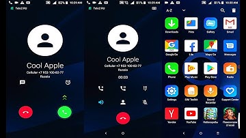 Alcatel Joy 1 screen video / Incoming call