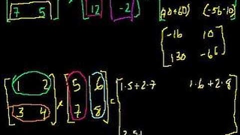 Matrix multiplication (part 1)