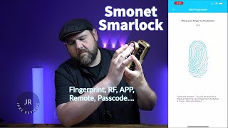 Smonet smart lock deadbolt with fingerprint, RF, app, remote, tons of features